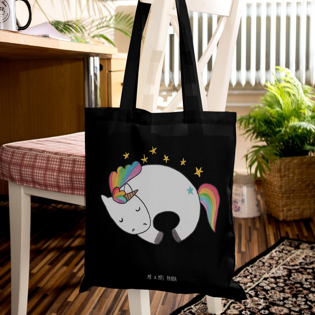 Tragetasche Einhorn Nacht Beuteltasche, Beutel, Einkaufstasche, Jutebeutel, Stoffbeutel, Tasche, Shopper, Umhängetasche, Strandtasche, Schultertasche, Stofftasche, Tragetasche, Badetasche, Jutetasche, Einkaufstüte, Laptoptasche, Einhorn, Einhörner, Einhorn Deko, Pegasus, Unicorn, Träume, Traum, unicorn, Realität, Menschen, Geschenk, Ruhe, Freundin