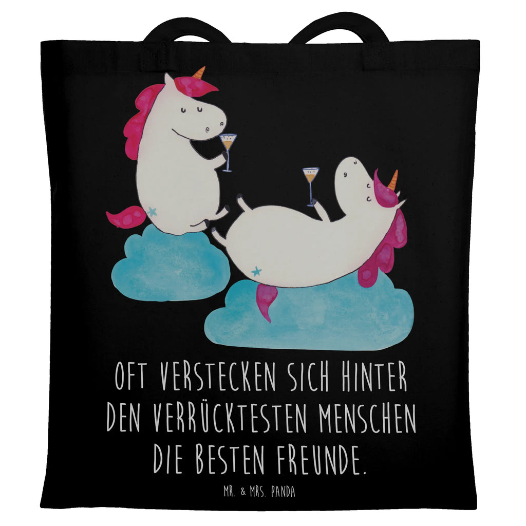 Tragetasche Einhörner Sekt Beuteltasche, Beutel, Einkaufstasche, Jutebeutel, Stoffbeutel, Tasche, Shopper, Umhängetasche, Strandtasche, Schultertasche, Stofftasche, Tragetasche, Badetasche, Jutetasche, Einkaufstüte, Laptoptasche, Einhorn, Einhörner, Einhorn Deko, Pegasus, Unicorn, Freundinnen, Freundin, BFF, Sekt, Mädelsabend, Spaß, Party, Korken, Anstoßen, Beste