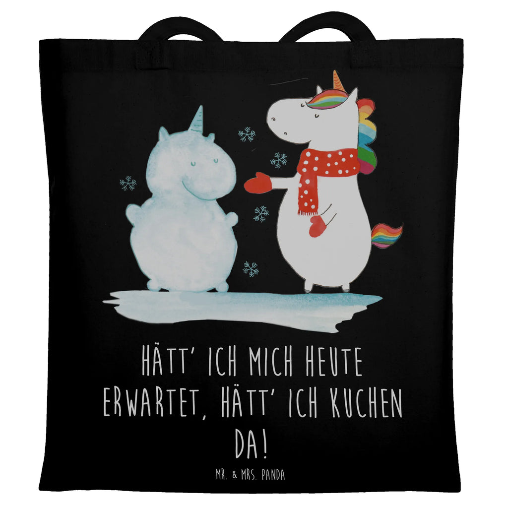 Tragetasche Einhorn Schneemann Beuteltasche, Beutel, Einkaufstasche, Jutebeutel, Stoffbeutel, Tasche, Shopper, Umhängetasche, Strandtasche, Schultertasche, Stofftasche, Tragetasche, Badetasche, Jutetasche, Einkaufstüte, Laptoptasche, Einhorn, Einhörner, Einhorn Deko, Pegasus, Unicorn, Schneemann, Winter, Schnee, Kuchen, Weihnachten, kalt, Mütze, Handschuhe, X-Mas