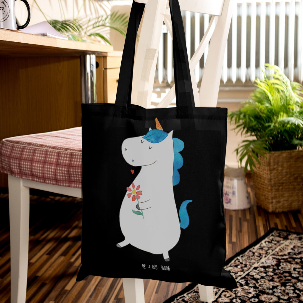 Tragetasche Einhorn Spaziergang Beuteltasche, Beutel, Einkaufstasche, Jutebeutel, Stoffbeutel, Tasche, Shopper, Umhängetasche, Strandtasche, Schultertasche, Stofftasche, Tragetasche, Badetasche, Jutetasche, Einkaufstüte, Laptoptasche, Einhorn, Einhörner, Einhorn Deko, Pegasus, Unicorn, Glitzer, Blumen, Spaziergang, Motivation, Gute Laune, Freude, Freundin, Mutter, Schwester