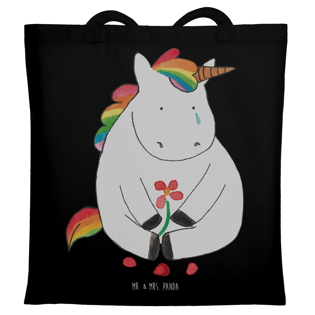 Tragetasche Einhorn Traurig Beuteltasche, Beutel, Einkaufstasche, Jutebeutel, Stoffbeutel, Tasche, Shopper, Umhängetasche, Strandtasche, Schultertasche, Stofftasche, Tragetasche, Badetasche, Jutetasche, Einkaufstüte, Laptoptasche, Einhorn, Einhörner, Einhorn Deko, Pegasus, Unicorn, Glitzer, Trösten. Freundschaft, Freunde, Liebe, Trauer, Grußkarte, Blume