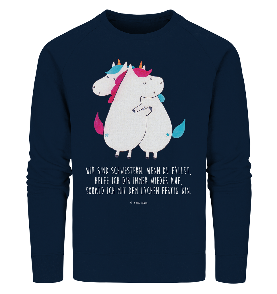 Organic Pullover Einhörner Umarmen Pullover, Pullover Männer, Pullover Frauen, Sweatshirt, Sweatshirt Männer, Sweatshirt Frauen, Unisex, Einhorn, Einhörner, Einhorn Deko, Pegasus, Unicorn, Freundinnen, Freundin, BFF, Schwester, Schwestern, Familie, Geschwister, Sister, Liebe