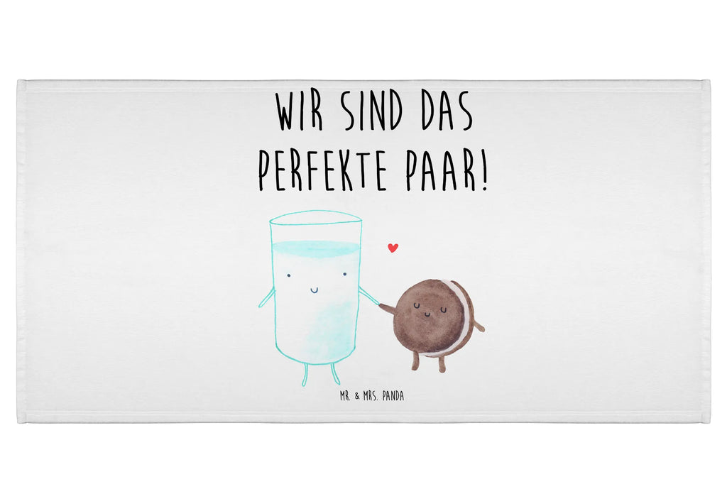 Handtuch Milch & Keks Handtuch, Badehandtuch, Badezimmer, Handtücher, groß, Kinder, Baby, Tiermotive, Gute Laune, lustige Sprüche, Tiere, Milk, Cookie, Milch, Keks, Kekse, Kaffee, Einladung Frühstück, Motiv süß, romantisch, perfektes Paar