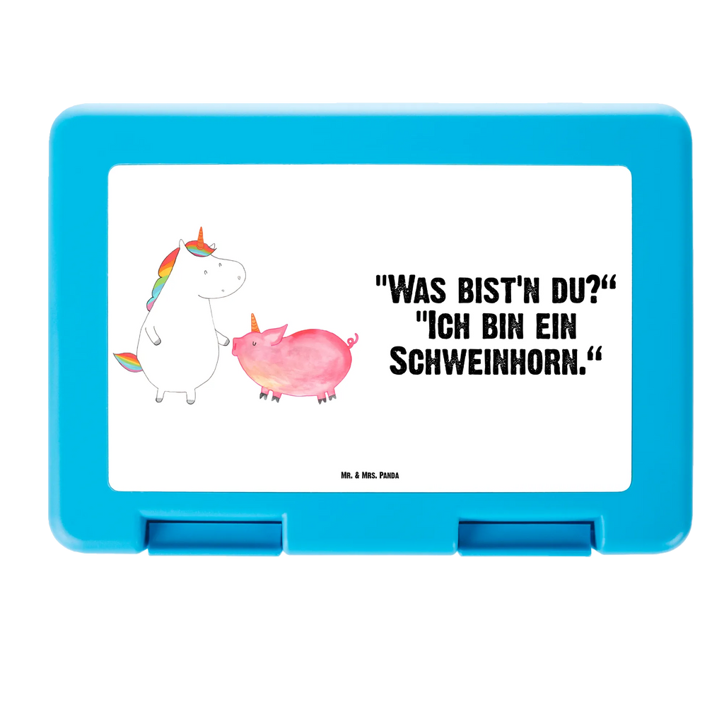 Brotdose Einhorn Schwein Brotbox, Snackbox, Lunch box, Butterbrotdose, Brotzeitbox, Einhorn, Einhörner, Einhorn Deko, Pegasus, Unicorn, Freundschaft, Schweinhorn, Schwein, Freundin, Schweinchen