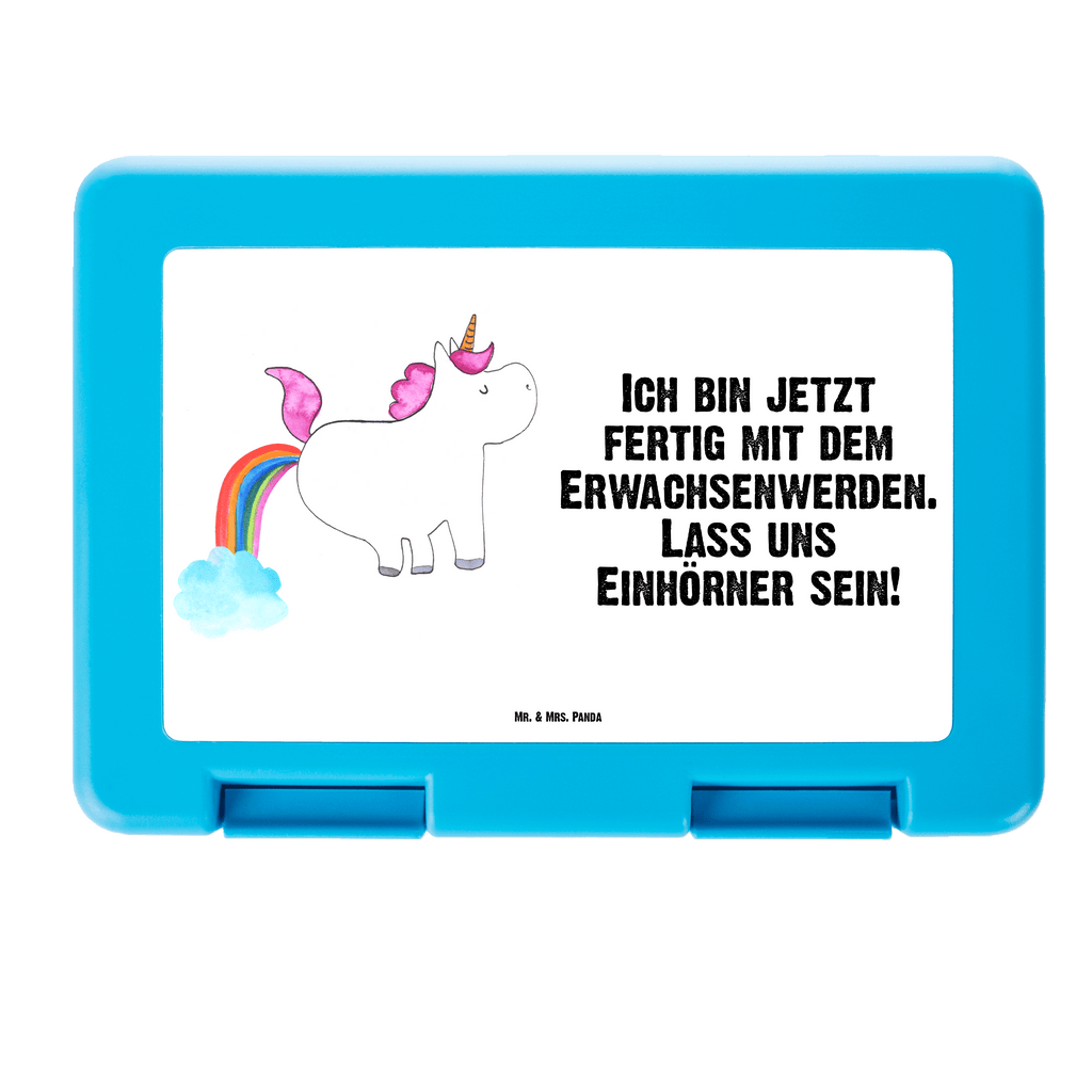 Brotdose Einhorn Pupsen Brotbox, Snackbox, Lunch box, Butterbrotdose, Brotzeitbox, Einhorn, Einhörner, Einhorn Deko, Pegasus, Unicorn, Pups, Regenbogen, Glitzer, Einhornpower, Erwachsenwerden, Spaß, lustig, Freundin