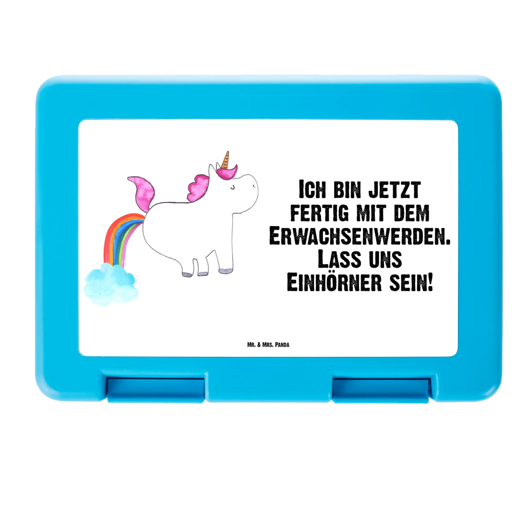 Brotdose Einhorn Pupsen Brotbox, Snackbox, Lunch box, Butterbrotdose, Brotzeitbox, Einhorn, Einhörner, Einhorn Deko, Pegasus, Unicorn, Pups, Regenbogen, Glitzer, Einhornpower, Erwachsenwerden, Spaß, lustig, Freundin