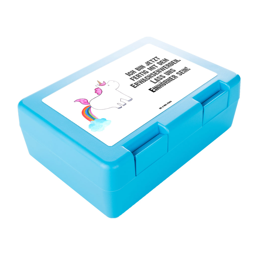 Brotdose Einhorn Pupsen Brotbox, Snackbox, Lunch box, Butterbrotdose, Brotzeitbox, Einhorn, Einhörner, Einhorn Deko, Pegasus, Unicorn, Pups, Regenbogen, Glitzer, Einhornpower, Erwachsenwerden, Spaß, lustig, Freundin