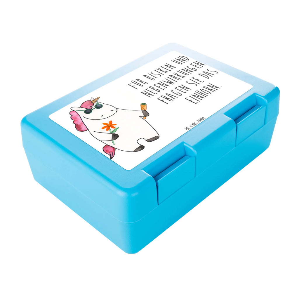 Brotdose Einhorn Woodstock Brotbox, Snackbox, Lunch box, Butterbrotdose, Brotzeitbox, Einhorn, Einhörner, Einhorn Deko, Pegasus, Unicorn, Kiffen, Joint, Zigarette, Alkohol, Party, Spaß. lustig, witzig, Woodstock