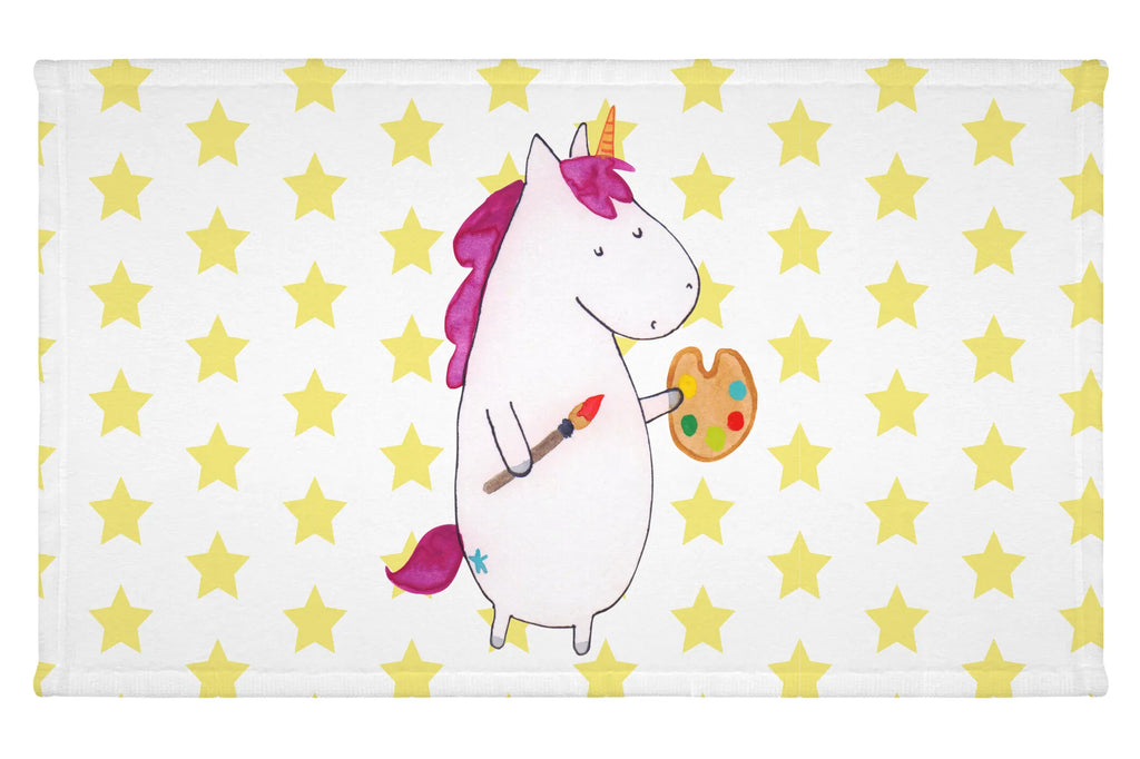 Handtuch Einhorn Künstler Handtuch, Badehandtuch, Badezimmer, Handtücher, groß, Kinder, Baby, Einhorn, Einhörner, Einhorn Deko, Pegasus, Unicorn, Englisch, Künstler, Artist, Malen, Zeichnen, Welt, Farbe, Stift, Pinsel, Geschenk, Maler