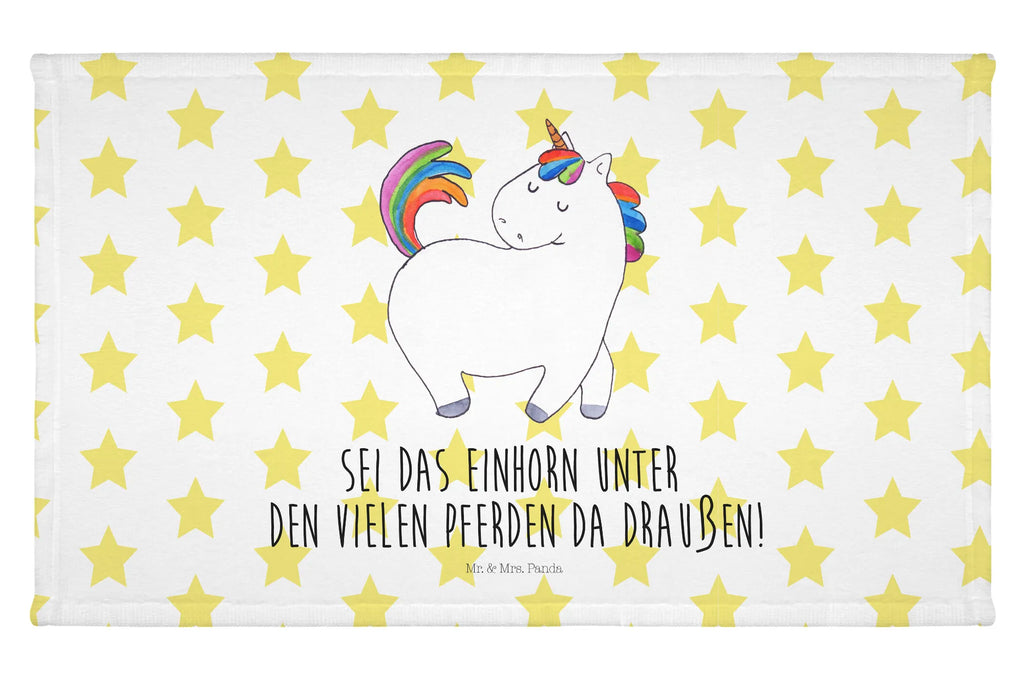 Handtuch Einhorn Stolzieren Handtuch, Badehandtuch, Badezimmer, Handtücher, groß, Kinder, Baby, Einhorn, Einhörner, Einhorn Deko, Pegasus, Unicorn, stolz, anders, bunt, Pferd, Reiter, Reiten, Freundin, Geschenk