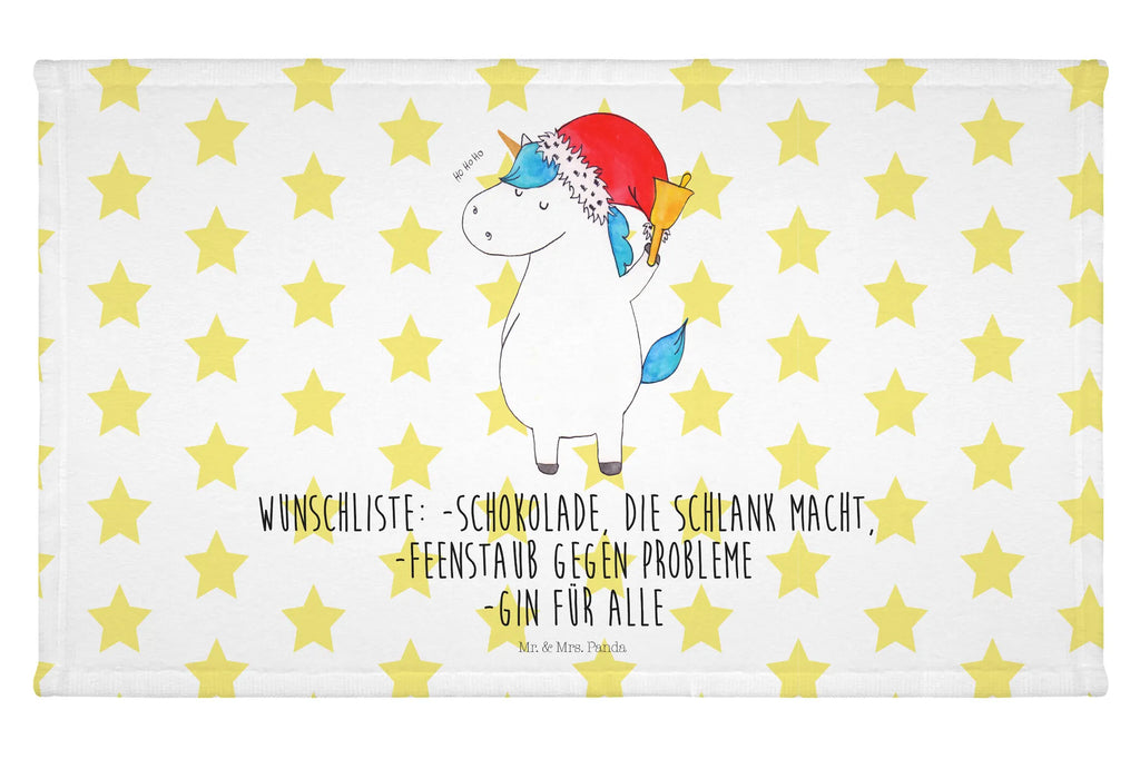 Handtuch Einhorn Weihnachtsmann Handtuch, Badehandtuch, Badezimmer, Handtücher, groß, Kinder, Baby, Einhorn, Einhörner, Einhorn Deko, Pegasus, Unicorn, Gin, Schokolade, Schoki, Weihnachten, Weihnachtsmann, Nikolaus, Wunschzettel, Wunschliste, Feenstaub