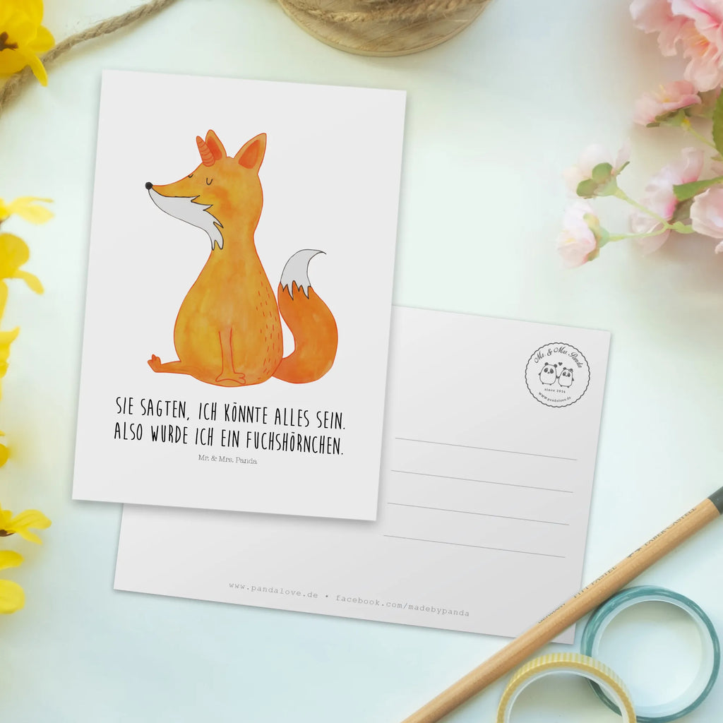 Postkarte Einhorn Fuchs Postkarte, Karte, Geschenkkarte, Grußkarte, Einladung, Ansichtskarte, Geburtstagskarte, Einladungskarte, Dankeskarte, Ansichtskarten, Einladung Geburtstag, Einladungskarten Geburtstag, Einhorn, Einhörner, Einhorn Deko, Pegasus, Unicorn, Fuchs, Unicorns, Fuchshörnchen, Fuchshorn, Foxycorn, Füchse