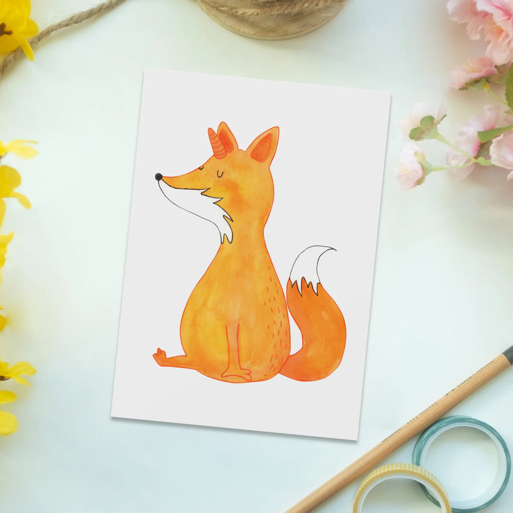 Postkarte Fuchshörnchen Wunsch Postkarte, Karte, Geschenkkarte, Grußkarte, Einladung, Ansichtskarte, Geburtstagskarte, Einladungskarte, Dankeskarte, Ansichtskarten, Einladung Geburtstag, Einladungskarten Geburtstag, Einhorn, Einhörner, Einhorn Deko, Pegasus, Unicorn, Fuchs, Unicorns, Fuchshörnchen, Fuchshorn, Foxycorn, Füchse