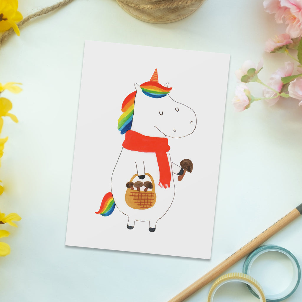 Postkarte Einhorn Pilz Postkarte, Karte, Geschenkkarte, Grußkarte, Einladung, Ansichtskarte, Geburtstagskarte, Einladungskarte, Dankeskarte, Ansichtskarten, Einladung Geburtstag, Einladungskarten Geburtstag, Einhorn, Einhörner, Einhorn Deko, Pegasus, Unicorn, Pilze, Pilzsammler, Motivation, Spruch, Liebeskummer