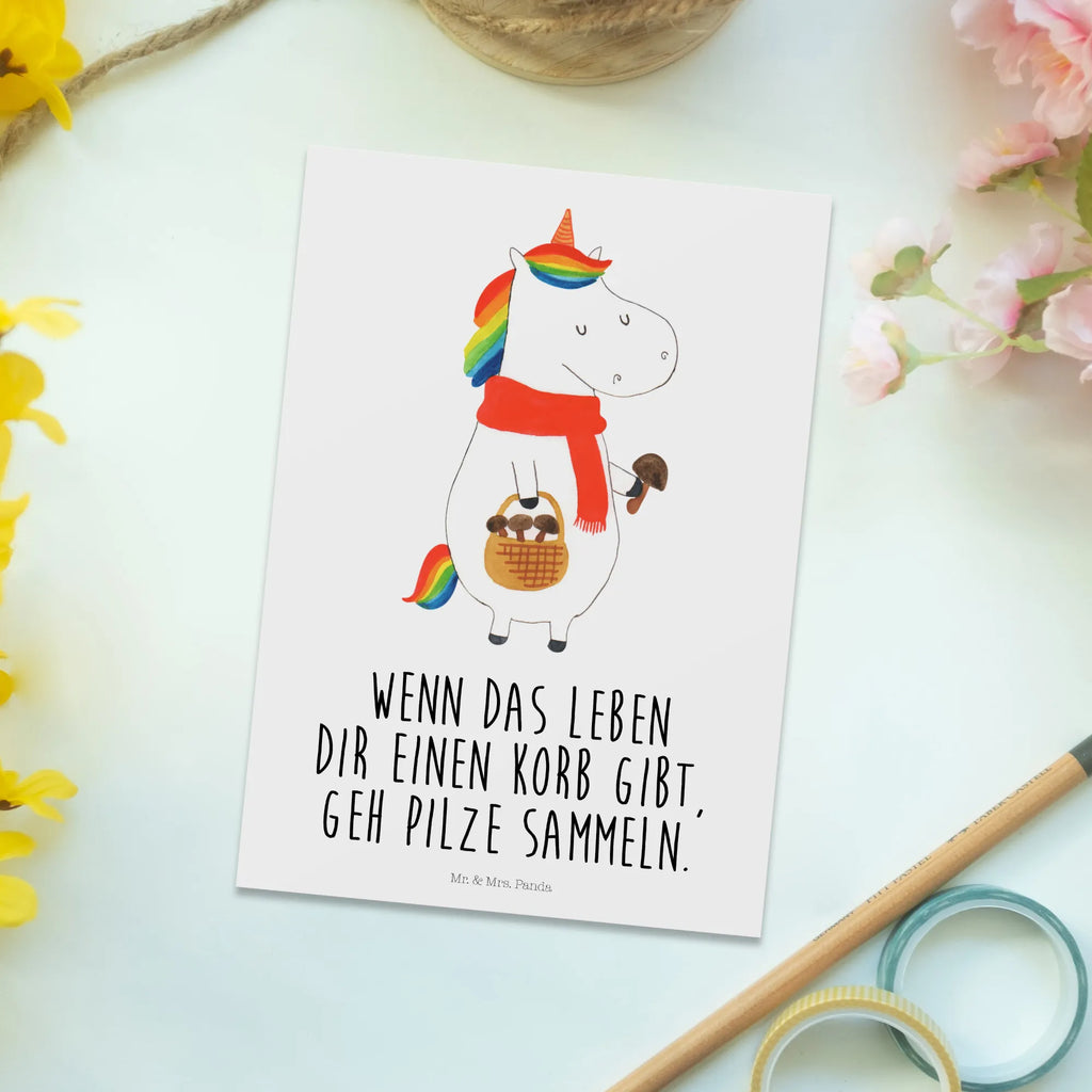 Postkarte Einhorn Pilz Postkarte, Karte, Geschenkkarte, Grußkarte, Einladung, Ansichtskarte, Geburtstagskarte, Einladungskarte, Dankeskarte, Ansichtskarten, Einladung Geburtstag, Einladungskarten Geburtstag, Einhorn, Einhörner, Einhorn Deko, Pegasus, Unicorn, Pilze, Pilzsammler, Motivation, Spruch, Liebeskummer