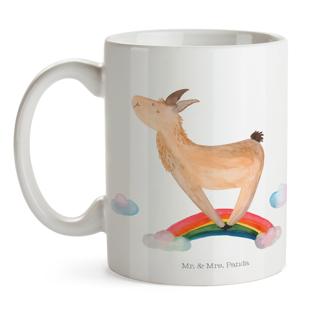 Tasse Lama Regenbogen Tasse, Kaffeetasse, Teetasse, Becher, Kaffeebecher, Teebecher, Keramiktasse, Porzellantasse, Büro Tasse, Geschenk Tasse, Tasse Sprüche, Tasse Motive, Kaffeetassen, Tasse bedrucken, Designer Tasse, Cappuccino Tassen, Schöne Teetassen, Lama, Alpaka, Lamas, Regenbogen, Haters gonna hate, Haters, Selbstständig, Außenseiter, Schule, Abi, Hobby, Wolkenland, Freiheit