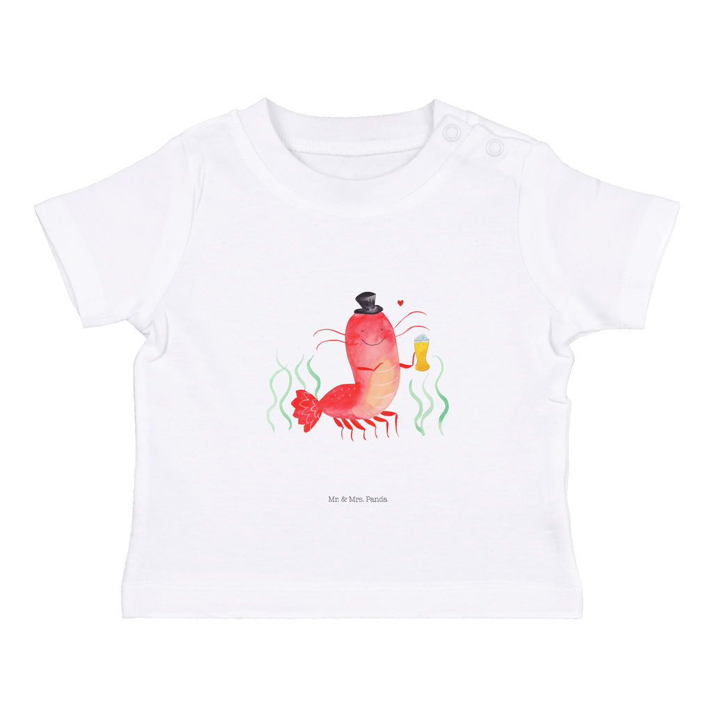 Organic Baby Shirt Hummer Weizen Baby T-Shirt, Jungen Baby T-Shirt, Mädchen Baby T-Shirt, Shirt, Meerestiere, Meer, Urlaub, Garnele, Garnelen, Bier, Kochen, Männerhaushalt, Junggeselle, Junggesellin, Bierliebhaber, Kneipe, Gasthaus, Wirtschaft