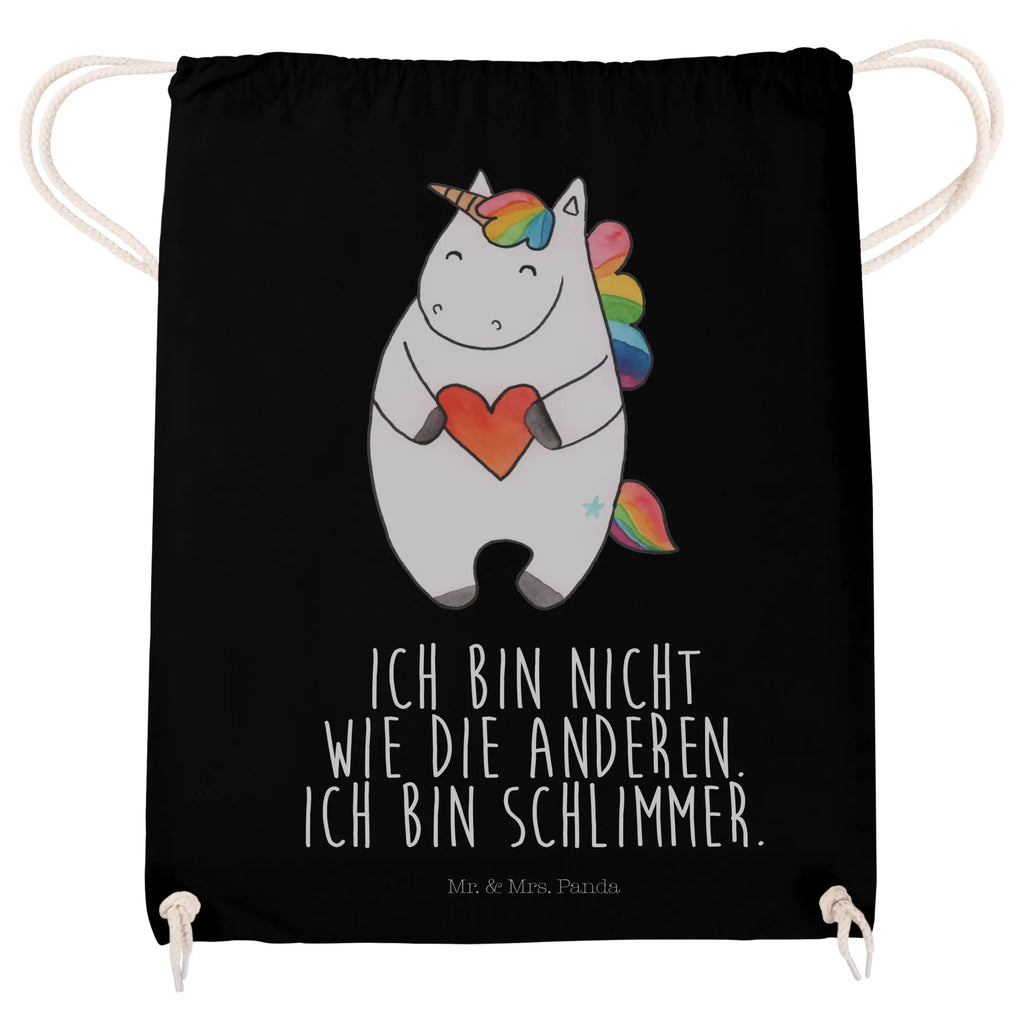 Sportbeutel Einhorn Herz Sportbeutel, Turnbeutel, Beutel, Sporttasche, Tasche, Stoffbeutel, Sportbeutel Kinder, Gymsack, Beutel Rucksack, Kleine Sporttasche, Sportzubehör, Turnbeutel Baumwolle, Einhorn, Einhörner, Einhorn Deko, Pegasus, Unicorn, Herz, schlimm, böse, witzig, lustig, Freundin, anders, bunt