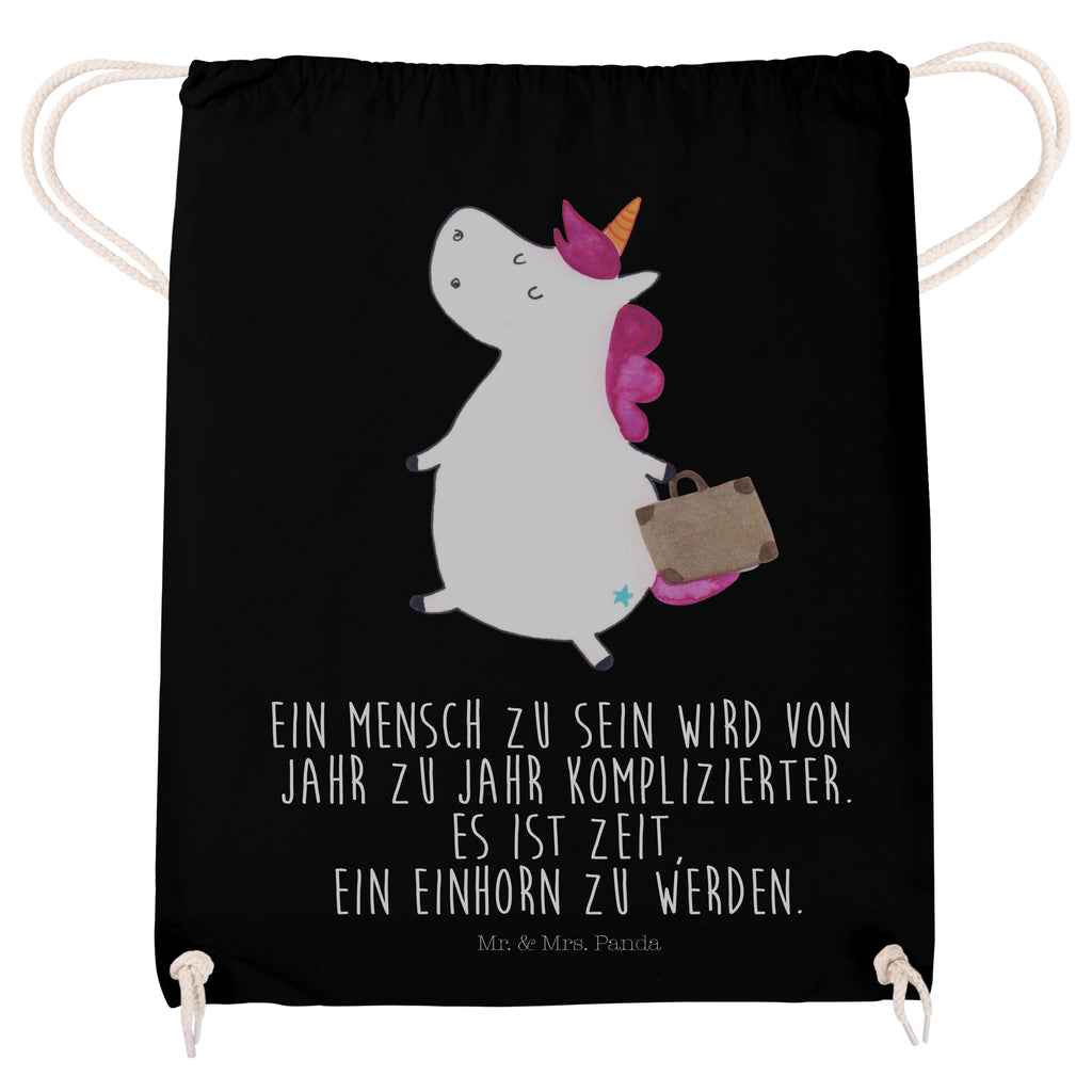 Sportbeutel Einhorn Koffer Sportbeutel, Turnbeutel, Beutel, Sporttasche, Tasche, Stoffbeutel, Sportbeutel Kinder, Gymsack, Beutel Rucksack, Kleine Sporttasche, Sportzubehör, Turnbeutel Baumwolle, Einhorn, Einhörner, Einhorn Deko, Pegasus, Unicorn, unicorn, Koffer, Verreisen, Reise, Gepäck, Abenteuer, Erwachsen, Kind, albern, Spaß, lustig, witzig