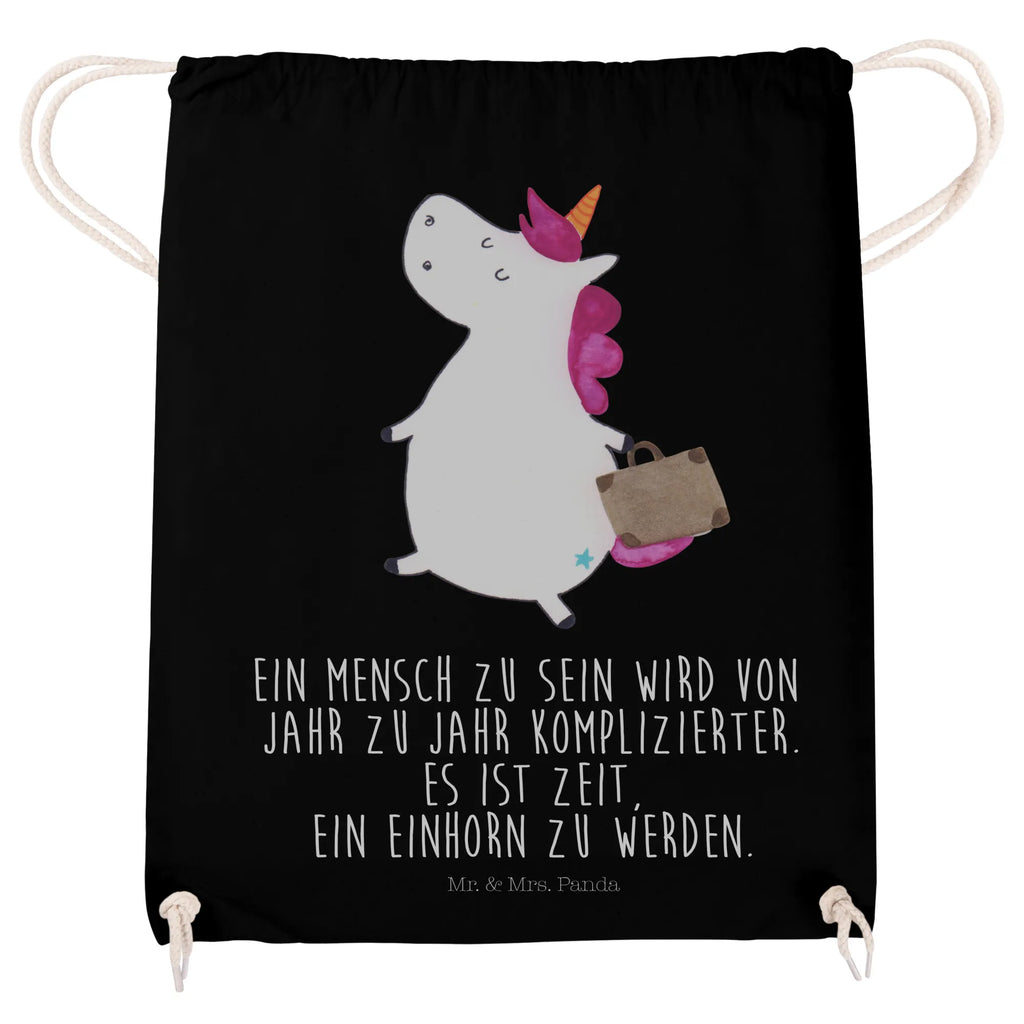 Sportbeutel Einhorn Koffer Sportbeutel, Turnbeutel, Beutel, Sporttasche, Tasche, Stoffbeutel, Sportbeutel Kinder, Gymsack, Beutel Rucksack, Kleine Sporttasche, Sportzubehör, Turnbeutel Baumwolle, Einhorn, Einhörner, Einhorn Deko, Pegasus, Unicorn, unicorn, Koffer, Verreisen, Reise, Gepäck, Abenteuer, Erwachsen, Kind, albern, Spaß, lustig, witzig