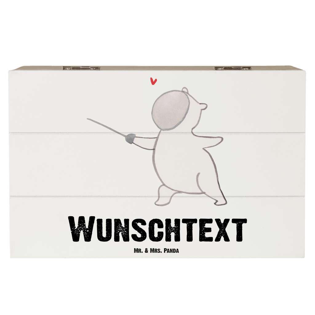 Personalisierte Holzkiste Panda Fechten Tage Holzkiste mit Namen, Kiste mit Namen, Schatzkiste mit Namen, Truhe mit Namen, Schatulle mit Namen, Erinnerungsbox mit Namen, Erinnerungskiste, mit Namen, Dekokiste mit Namen, Aufbewahrungsbox mit Namen, Holzkiste Personalisiert, Kiste Personalisiert, Schatzkiste Personalisiert, Truhe Personalisiert, Schatulle Personalisiert, Erinnerungsbox Personalisiert, Erinnerungskiste Personalisiert, Dekokiste Personalisiert, Aufbewahrungsbox Personalisiert, Geschenkbox personalisiert, GEschenkdose personalisiert, Geschenk, Sport, Sportart, Hobby, Schenken, Danke, Dankeschön, Auszeichnung, Gewinn, Sportler, Fechten, Fechter Bund, Fecht Verein, Fecht Club