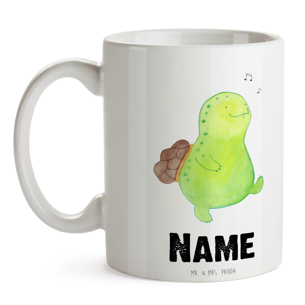 Personalisierte Tasse Schildkröte pfeift Personalisierte Tasse, Namenstasse, Wunschname, Personalisiert, Tasse, Namen, Drucken, Tasse mit Namen, Schildkröte, Schildi, Schildkröten, fröhlich, Glück, Motivation, Lebensfreude, Depression, Trennung, Neuanfang