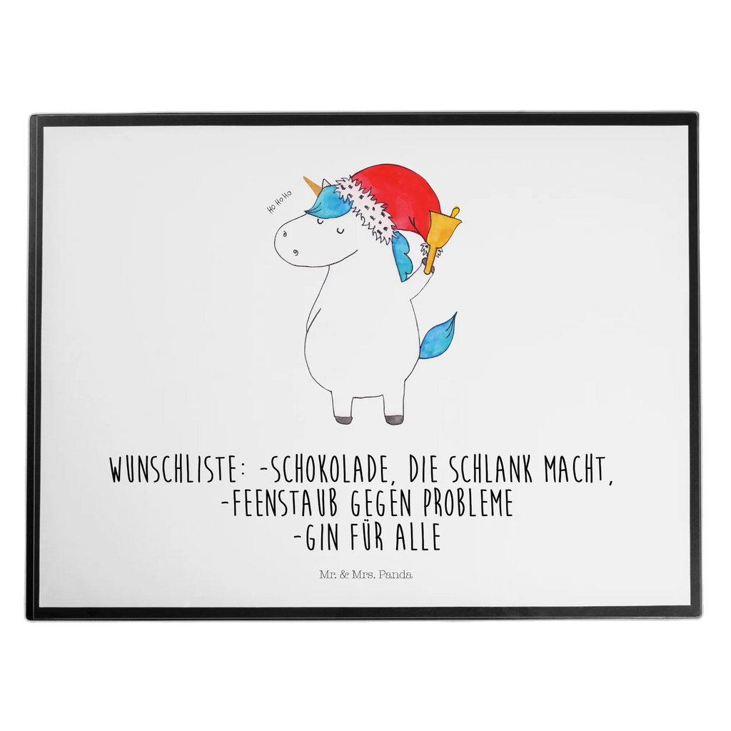 Schreibtischunterlage Einhorn Weihnachtsmann Schreibunterlage, Schreibtischauflage, Bürobedarf, Büroartikel, Schreibwaren, Schreibtisch Unterlagen, Schreibtischunterlage Groß, Einhorn, Einhörner, Einhorn Deko, Unicorn, Gin, Schokolade, Schoki, Weihnachten, Weihnachtsmann, Nikolaus, Wunschzettel, Wunschliste, Feenstaub