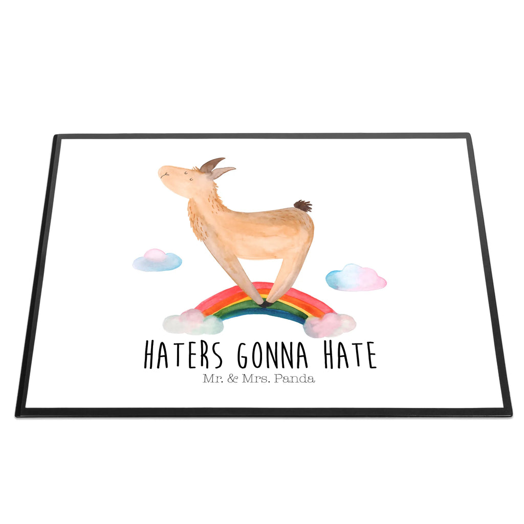 Schreibtischunterlage Lama Regenbogen Schreibunterlage, Schreibtischauflage, Bürobedarf, Büroartikel, Schreibwaren, Schreibtisch Unterlagen, Schreibtischunterlage Groß, Lama, Alpaka, Lamas, Regenbogen, Haters gonna hate, Haters, Selbstständig, Außenseiter, Schule, Abi, Hobby, Wolkenland, Freiheit