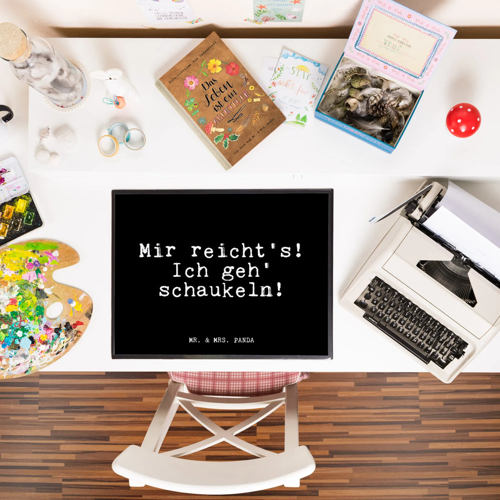 Schreibtischunterlage Fun Talk Mir reicht's! Ich geh' schaukeln! Schreibunterlage, Schreibtischauflage, Bürobedarf, Büroartikel, Schreibwaren, Schreibtisch Unterlagen, Schreibtischunterlage Groß, Spruch, Sprüche, lustige Sprüche, Weisheiten, Zitate, Spruch Geschenke, Glizer Spruch Sprüche Weisheiten Zitate Lustig Weisheit Worte