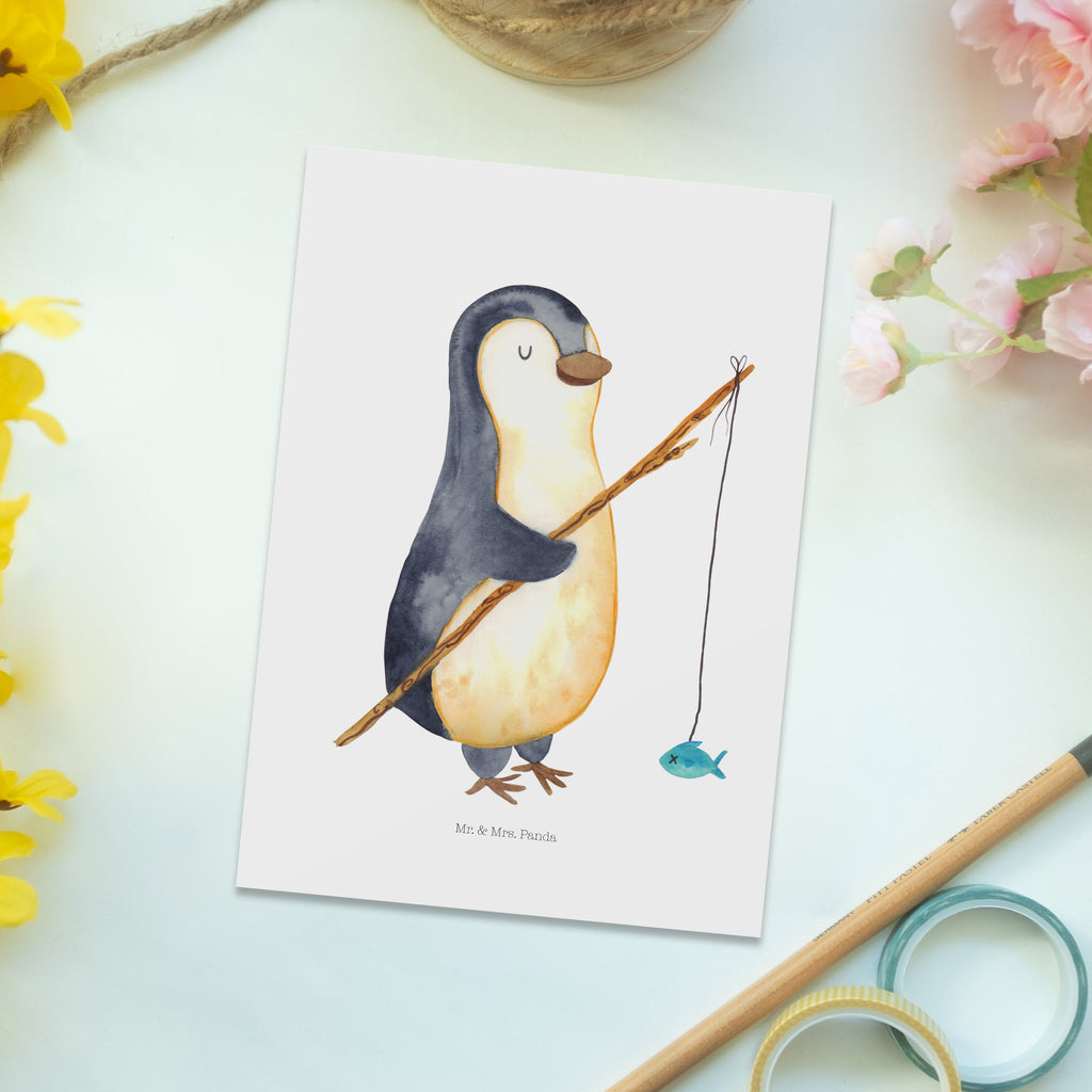 Postkarte Pinguin Angler Postkarte, Karte, Geschenkkarte, Grußkarte, Einladung, Ansichtskarte, Geburtstagskarte, Einladungskarte, Dankeskarte, Ansichtskarten, Einladung Geburtstag, Einladungskarten Geburtstag, Pinguin, Pinguine, Angeln, Angler, Tagträume, Hobby, Plan, Planer, Tagesplan, Neustart, Motivation, Geschenk, Freundinnen, Geschenkidee, Urlaub, Wochenende