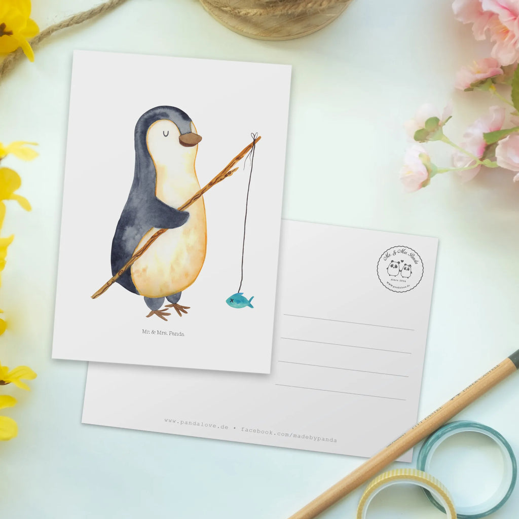 Postkarte Pinguin Angler Postkarte, Karte, Geschenkkarte, Grußkarte, Einladung, Ansichtskarte, Geburtstagskarte, Einladungskarte, Dankeskarte, Ansichtskarten, Einladung Geburtstag, Einladungskarten Geburtstag, Pinguin, Pinguine, Angeln, Angler, Tagträume, Hobby, Plan, Planer, Tagesplan, Neustart, Motivation, Geschenk, Freundinnen, Geschenkidee, Urlaub, Wochenende