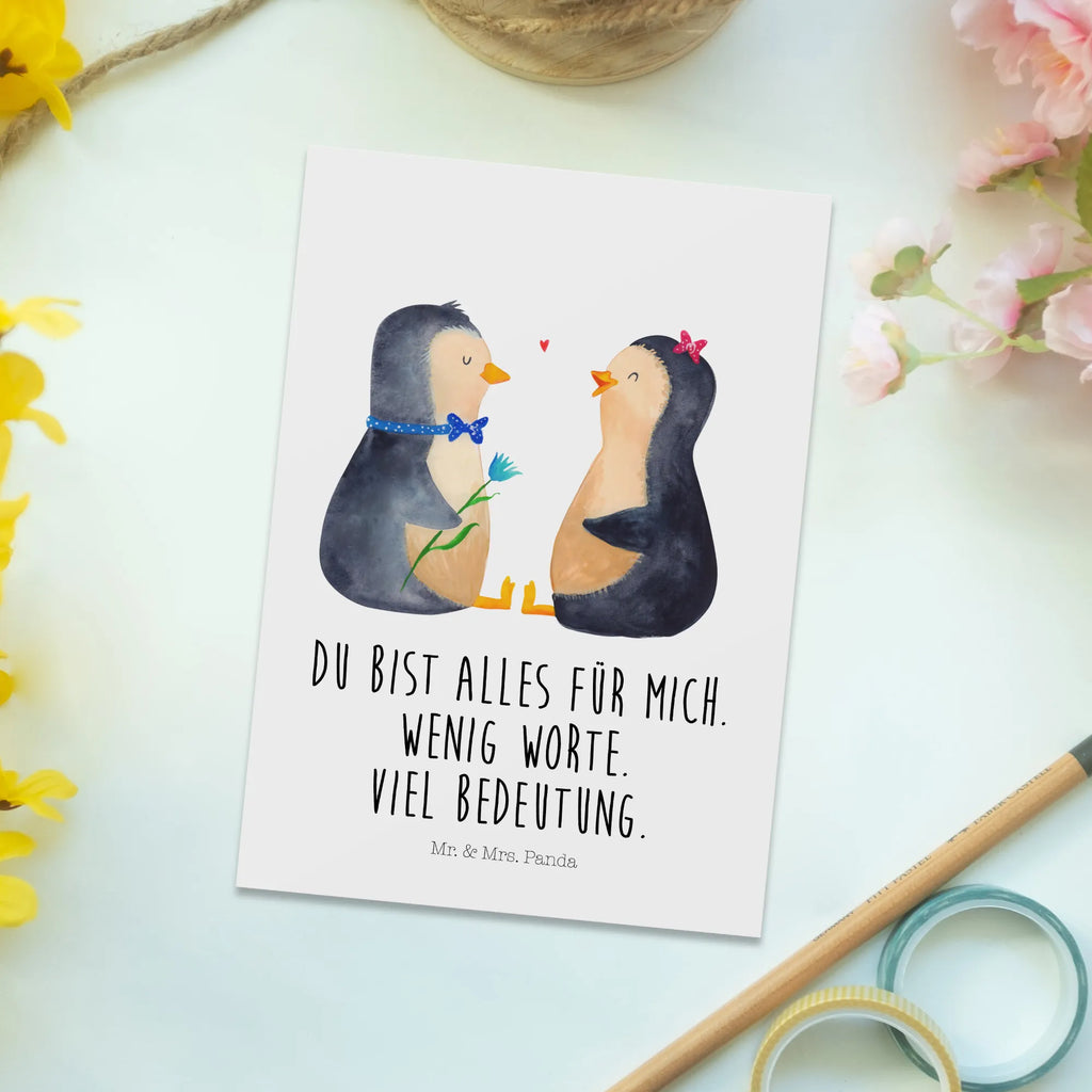 Postkarte Pinguin Pärchen Postkarte, Karte, Geschenkkarte, Grußkarte, Einladung, Ansichtskarte, Geburtstagskarte, Einladungskarte, Dankeskarte, Ansichtskarten, Einladung Geburtstag, Einladungskarten Geburtstag, Pinguin, Pinguine, Liebe, Liebespaar, Liebesbeweis, Liebesgeschenk, Verlobung, Jahrestag, Hochzeitstag, Hochzeit, Hochzeitsgeschenk, große Liebe, Traumpaar