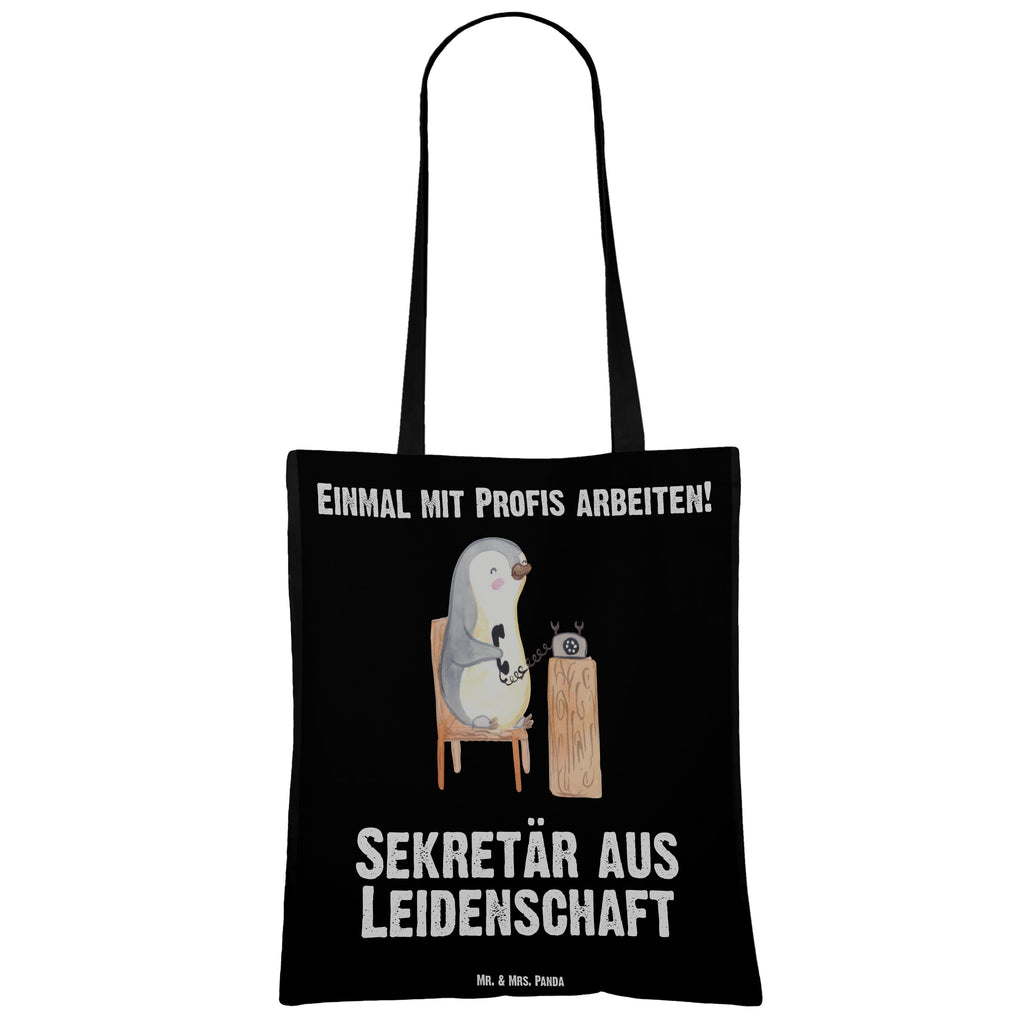 Tragetasche Sekretär aus Leidenschaft Beuteltasche, Beutel, Einkaufstasche, Jutebeutel, Stoffbeutel, Tasche, Shopper, Umhängetasche, Strandtasche, Schultertasche, Stofftasche, Tragetasche, Badetasche, Jutetasche, Einkaufstüte, Laptoptasche, Beruf, Ausbildung, Jubiläum, Abschied, Rente, Kollege, Kollegin, Geschenk, Schenken, Arbeitskollege, Mitarbeiter, Firma, Danke, Dankeschön