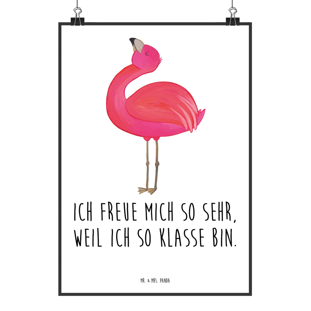 Poster Flamingo Stolz Poster, Wandposter, Bild, Wanddeko, Küchenposter, Kinderposter, Wanddeko Bild, Raumdekoration, Wanddekoration, Handgemaltes Poster, Mr. & Mrs. Panda Poster, Designposter, Kunstdruck, Posterdruck, Flamingo, stolz, Freude, Selbstliebe, Selbstakzeptanz, Freundin, beste Freundin, Tochter, Mama, Schwester