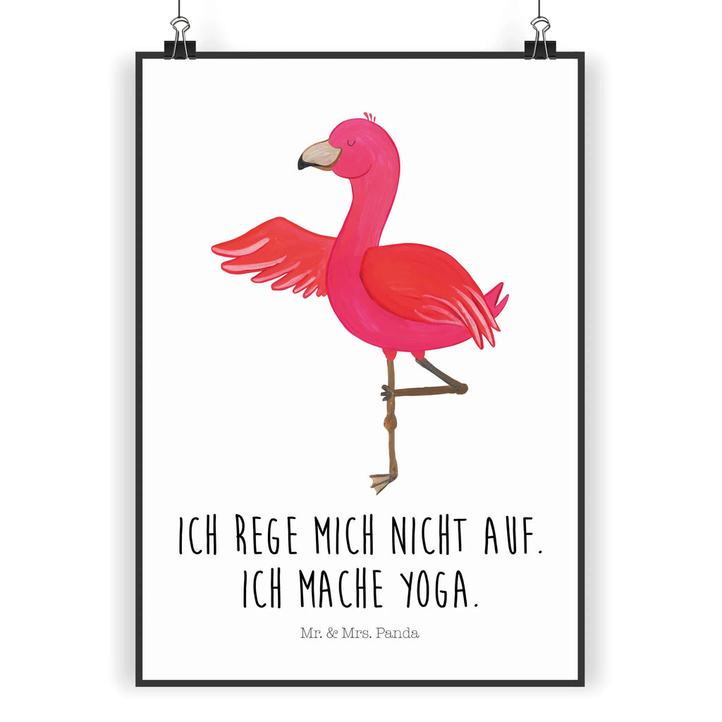 Poster Flamingo Yoga Poster, Wandposter, Bild, Wanddeko, Küchenposter, Kinderposter, Wanddeko Bild, Raumdekoration, Wanddekoration, Handgemaltes Poster, Mr. & Mrs. Panda Poster, Designposter, Kunstdruck, Posterdruck, Flamingo, Vogel, Yoga, Namaste, Achtsamkeit, Yoga-Übung, Entspannung, Ärger, Aufregen, Tiefenentspannung