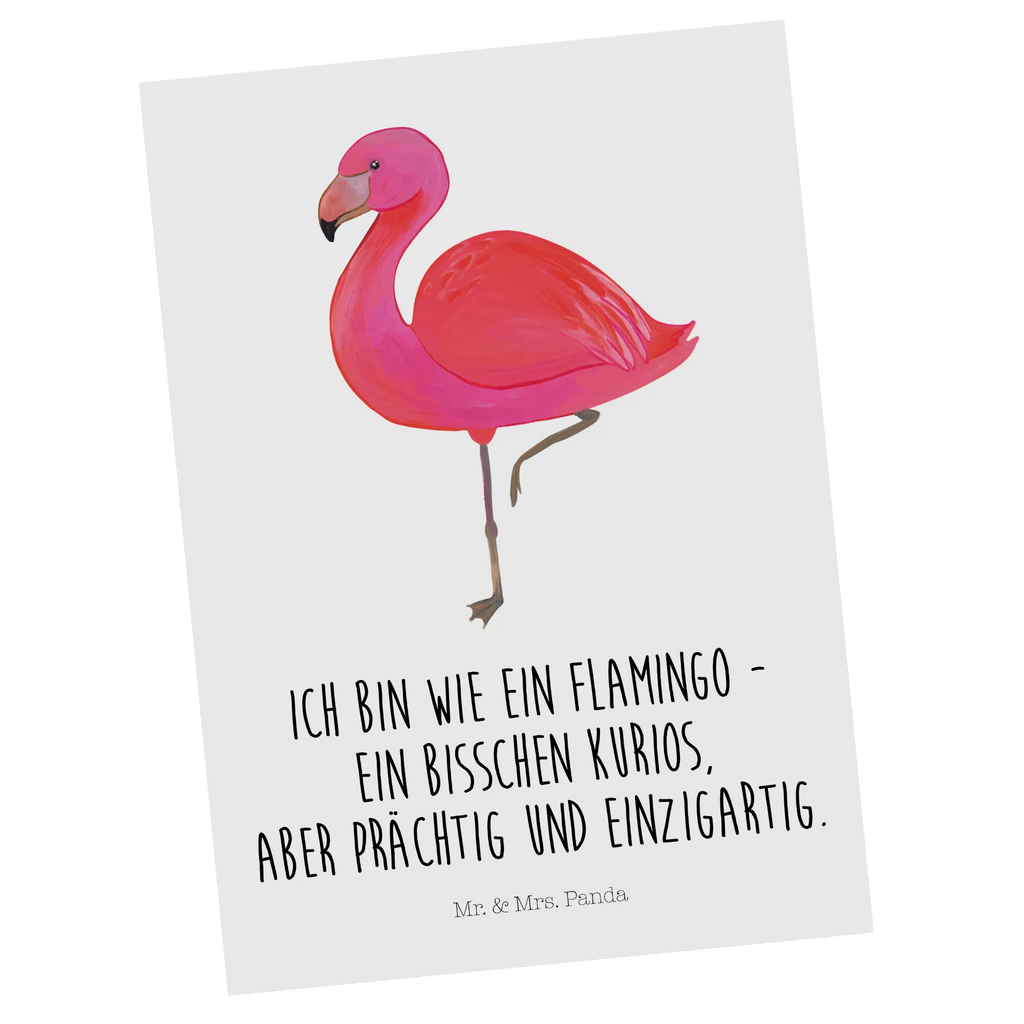 Postkarte Flamingo Classic Postkarte, Karte, Geschenkkarte, Grußkarte, Einladung, Ansichtskarte, Geburtstagskarte, Einladungskarte, Dankeskarte, Ansichtskarten, Einladung Geburtstag, Einladungskarten Geburtstag, Flamingo, Einzigartig, Selbstliebe, Stolz, ich, für mich, Spruch, Freundin, Freundinnen, Außenseiter, Sohn, Tochter, Geschwister