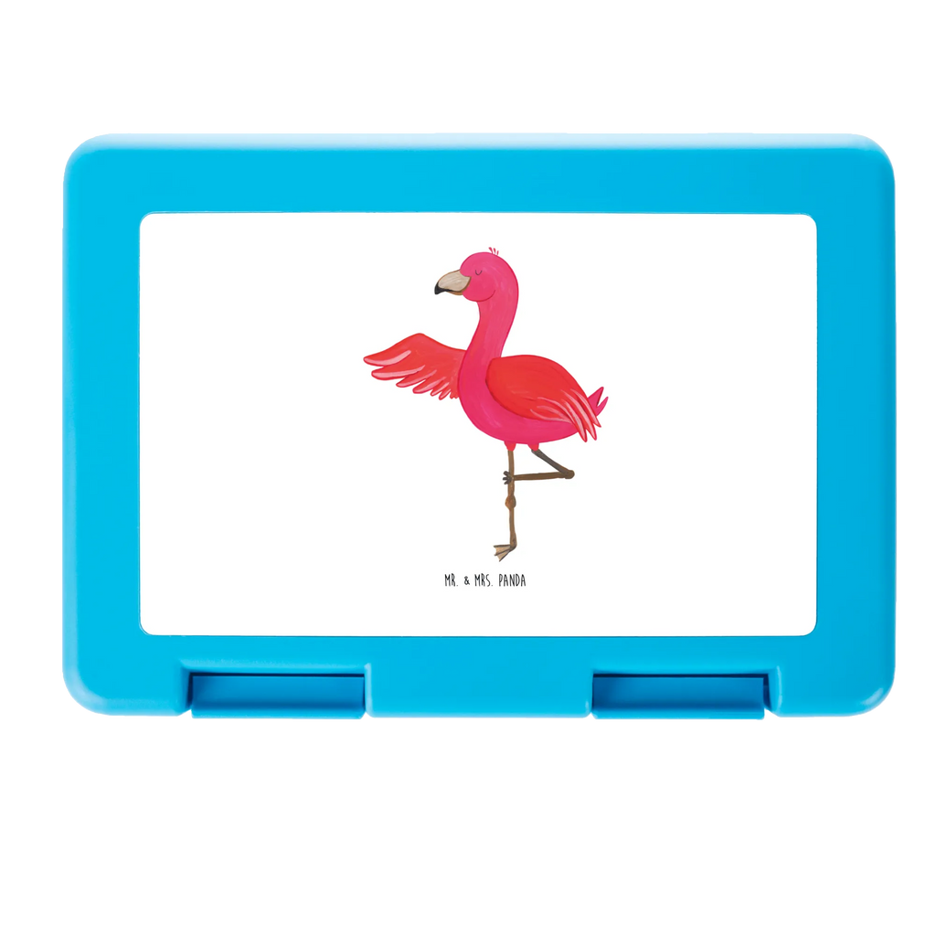 Brotdose Flamingo Yoga Brotbox, Snackbox, Lunch box, Butterbrotdose, Brotzeitbox, Flamingo, Vogel, Yoga, Namaste, Achtsamkeit, Yoga-Übung, Entspannung, Ärger, Aufregen, Tiefenentspannung