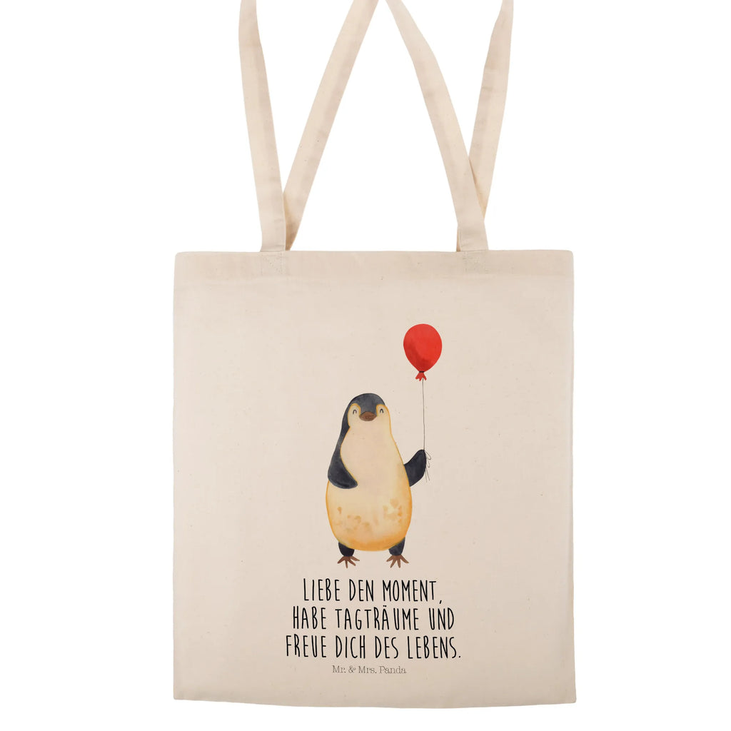 Tragetasche Pinguin Luftballon Beuteltasche, Beutel, Einkaufstasche, Jutebeutel, Stoffbeutel, Tasche, Shopper, Umhängetasche, Strandtasche, Schultertasche, Stofftasche, Tragetasche, Badetasche, Jutetasche, Einkaufstüte, Laptoptasche, Pinguin, Pinguine, Luftballon, Tagträume, Lebenslust, Geschenk Freundin, Geschenkidee, beste Freundin, Motivation, Neustart, neues Leben, Liebe, Glück