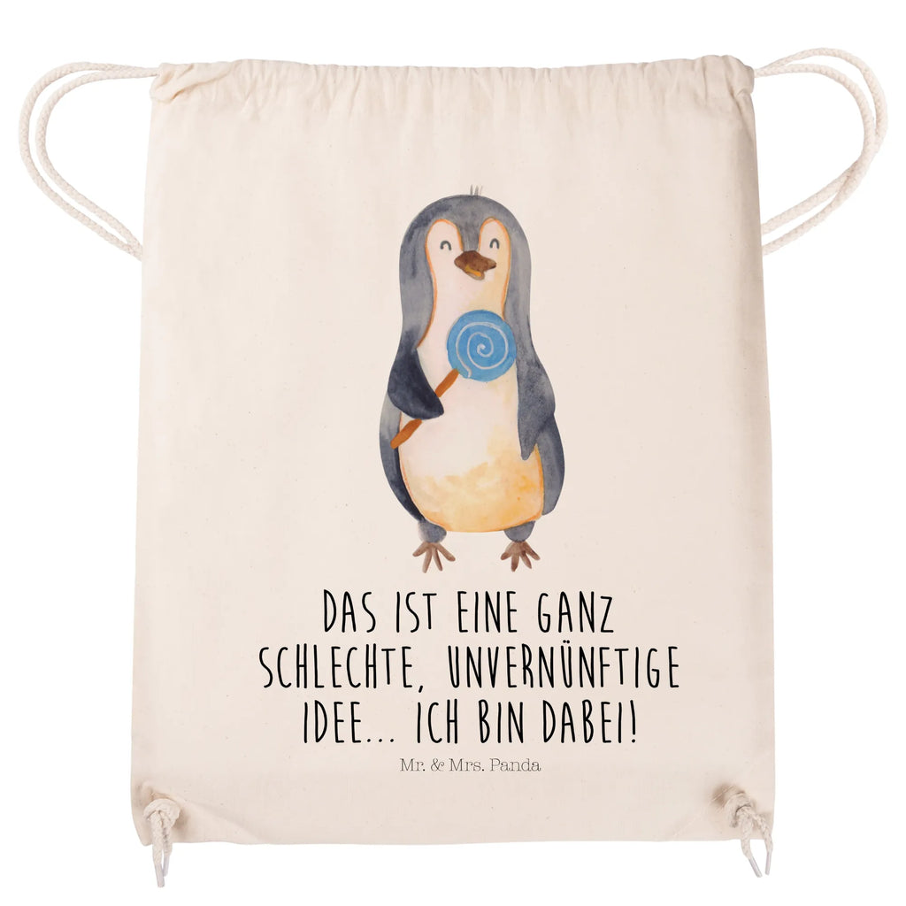 Sportbeutel Pinguin Lolli Sportbeutel, Turnbeutel, Beutel, Sporttasche, Tasche, Stoffbeutel, Sportbeutel Kinder, Gymsack, Beutel Rucksack, Kleine Sporttasche, Sportzubehör, Turnbeutel Baumwolle, Pinguin, Pinguine, Lolli, Süßigkeiten, Blödsinn, Spruch, Rebell, Gauner, Ganove, Rabauke