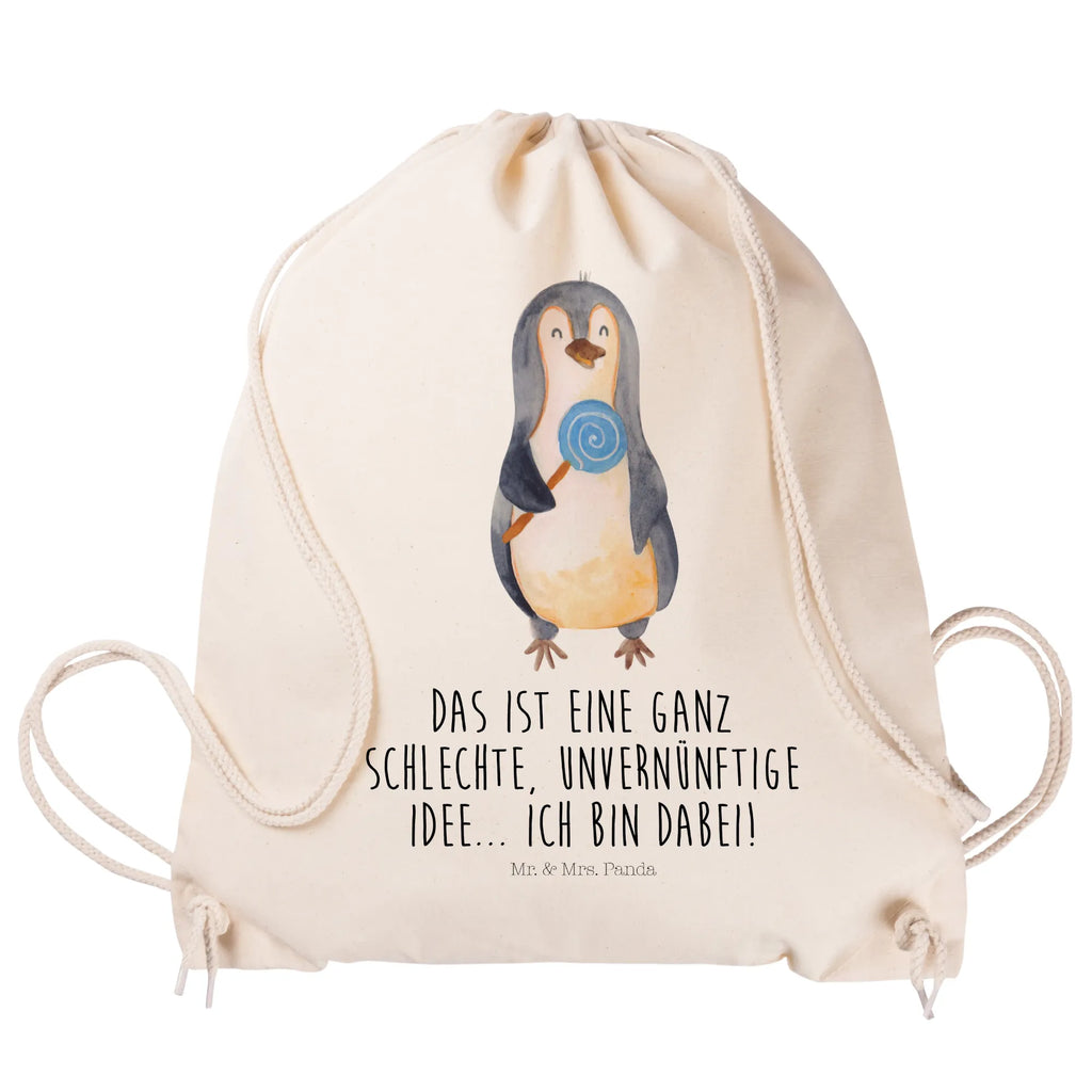 Sportbeutel Pinguin Lolli Sportbeutel, Turnbeutel, Beutel, Sporttasche, Tasche, Stoffbeutel, Sportbeutel Kinder, Gymsack, Beutel Rucksack, Kleine Sporttasche, Sportzubehör, Turnbeutel Baumwolle, Pinguin, Pinguine, Lolli, Süßigkeiten, Blödsinn, Spruch, Rebell, Gauner, Ganove, Rabauke