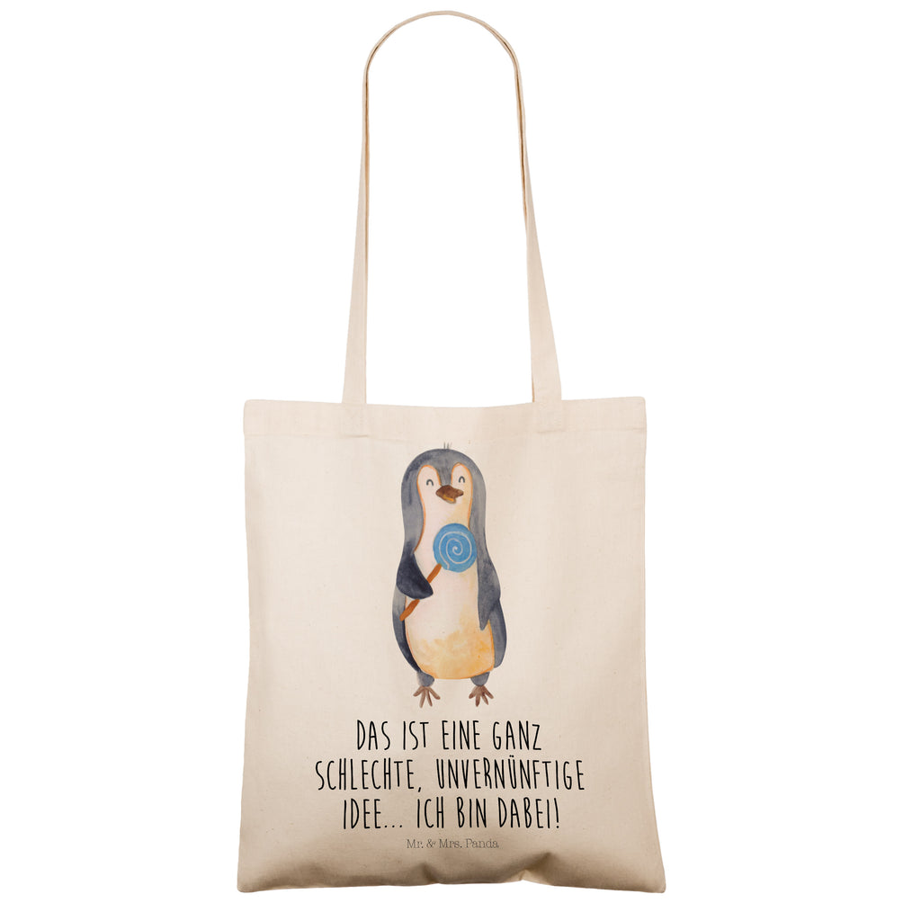 Tragetasche Pinguin Lolli Beuteltasche, Beutel, Einkaufstasche, Jutebeutel, Stoffbeutel, Tasche, Shopper, Umhängetasche, Strandtasche, Schultertasche, Stofftasche, Tragetasche, Badetasche, Jutetasche, Einkaufstüte, Laptoptasche, Pinguin, Pinguine, Lolli, Süßigkeiten, Blödsinn, Spruch, Rebell, Gauner, Ganove, Rabauke