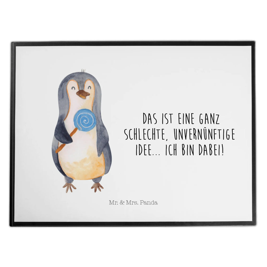 Schreibtischunterlage Pinguin Lolli Schreibunterlage, Schreibtischauflage, Bürobedarf, Büroartikel, Schreibwaren, Schreibtisch Unterlagen, Schreibtischunterlage Groß, Pinguin, Pinguine, Lolli, Süßigkeiten, Blödsinn, Spruch, Rebell, Gauner, Ganove, Rabauke