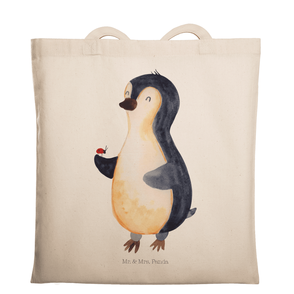 Tragetasche Pinguin Marienkäfer Beuteltasche, Beutel, Einkaufstasche, Jutebeutel, Stoffbeutel, Tasche, Shopper, Umhängetasche, Strandtasche, Schultertasche, Stofftasche, Tragetasche, Badetasche, Jutetasche, Einkaufstüte, Laptoptasche, Pinguin, Pinguine, Marienkäfer, Liebe, Wunder, Glück, Freude, Lebensfreude