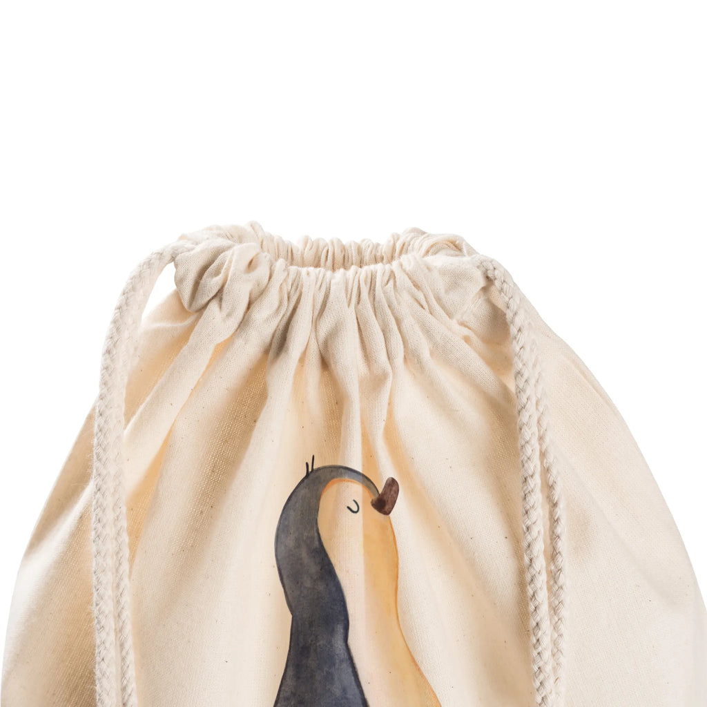 Sportbeutel Pinguin marschierend Sportbeutel, Turnbeutel, Beutel, Sporttasche, Tasche, Stoffbeutel, Sportbeutel Kinder, Gymsack, Beutel Rucksack, Kleine Sporttasche, Sportzubehör, Turnbeutel Baumwolle, Pinguin, Pinguine, Frühaufsteher, Langschläfer, Bruder, Schwester, Familie