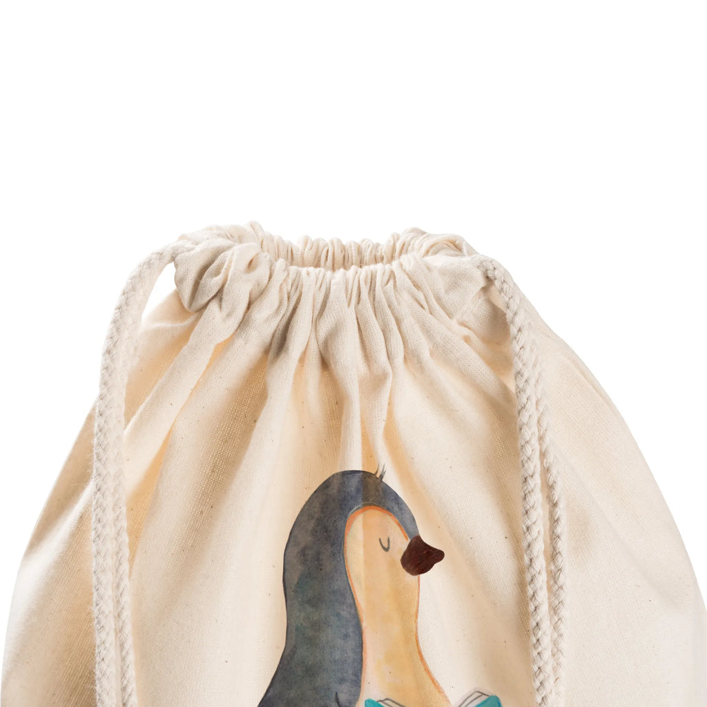 Sportbeutel Pinguin Buch Sportbeutel, Turnbeutel, Beutel, Sporttasche, Tasche, Stoffbeutel, Sportbeutel Kinder, Gymsack, Beutel Rucksack, Kleine Sporttasche, Sportzubehör, Turnbeutel Baumwolle, Pinguin, Pinguine, Buch, Lesen, Bücherwurm, Nichtstun, Faulenzen, Ferien, Urlaub, Freizeit