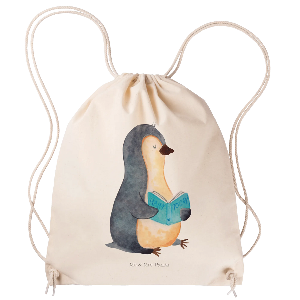 Sportbeutel Pinguin Buch Sportbeutel, Turnbeutel, Beutel, Sporttasche, Tasche, Stoffbeutel, Sportbeutel Kinder, Gymsack, Beutel Rucksack, Kleine Sporttasche, Sportzubehör, Turnbeutel Baumwolle, Pinguin, Pinguine, Buch, Lesen, Bücherwurm, Nichtstun, Faulenzen, Ferien, Urlaub, Freizeit