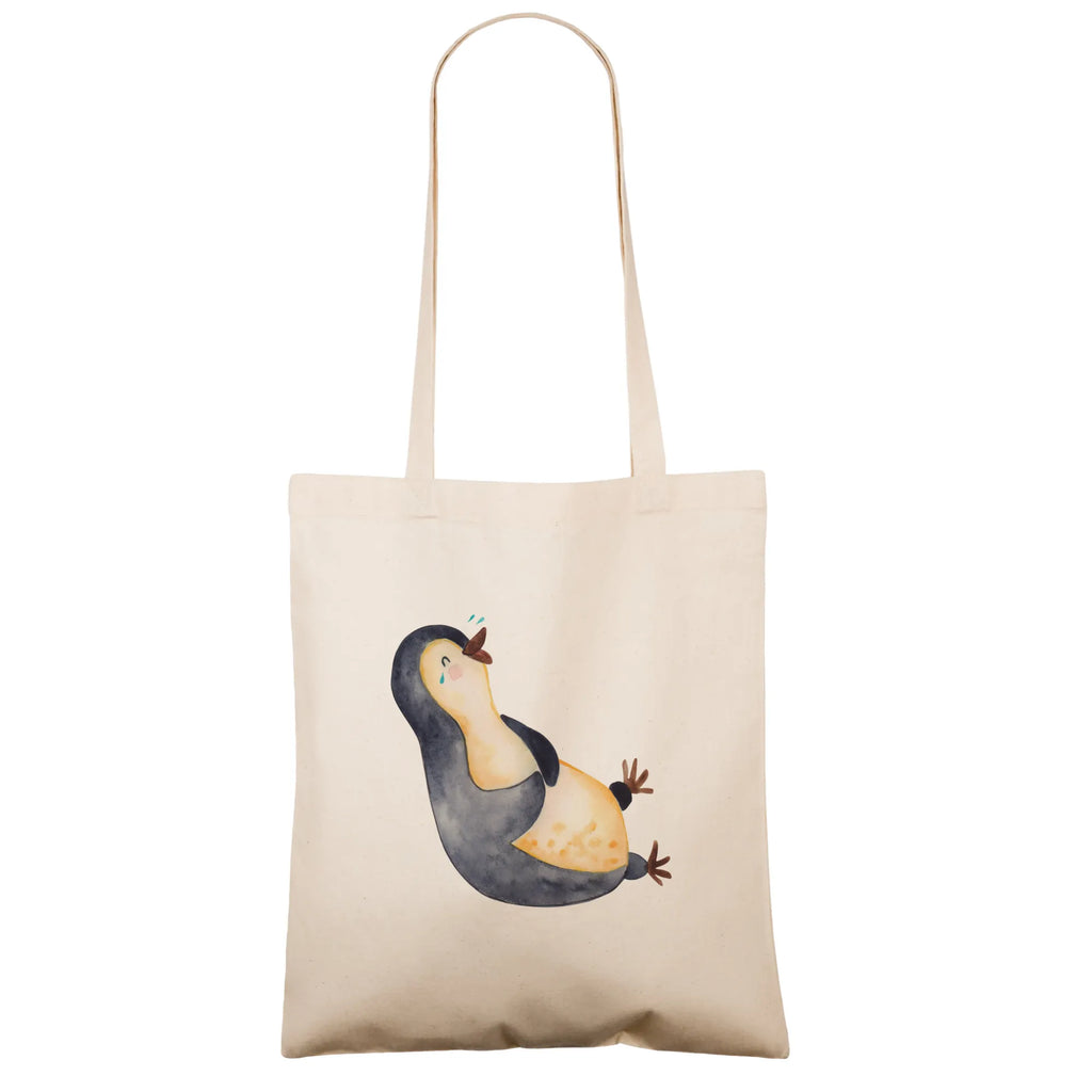 Tragetasche Pinguin Lachen Beuteltasche, Beutel, Einkaufstasche, Jutebeutel, Stoffbeutel, Tasche, Shopper, Umhängetasche, Strandtasche, Schultertasche, Stofftasche, Tragetasche, Badetasche, Jutetasche, Einkaufstüte, Laptoptasche, Pinguin, Pinguine, lustiger Spruch, Optimismus, Fröhlich, Lachen, Humor, Fröhlichkeit