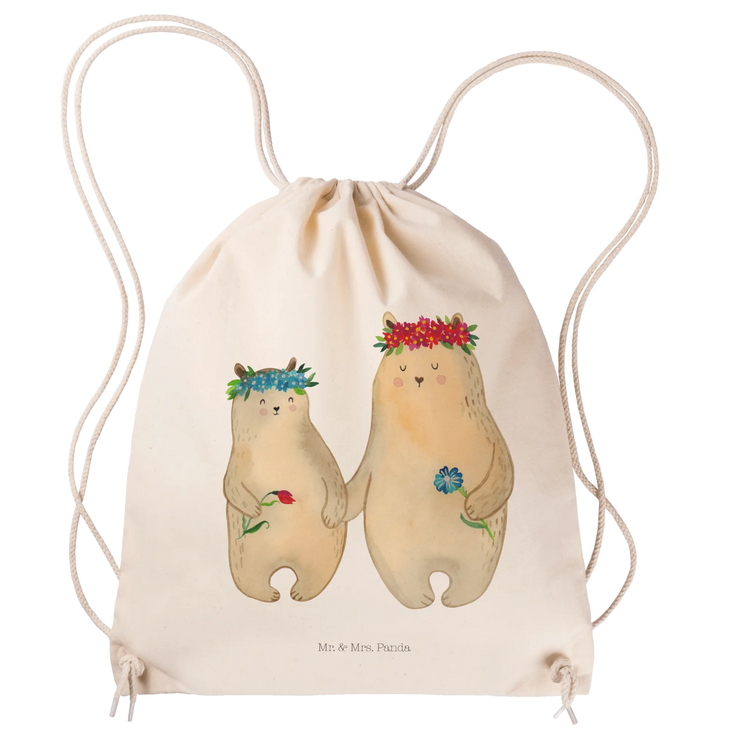 Sportbeutel Bären mit Blumenkranz Sportbeutel, Turnbeutel, Beutel, Sporttasche, Tasche, Stoffbeutel, Sportbeutel Kinder, Gymsack, Beutel Rucksack, Kleine Sporttasche, Sportzubehör, Turnbeutel Baumwolle, Familie, Vatertag, Muttertag, Bruder, Schwester, Mama, Papa, Oma, Opa, Bär, Bären, Mutter, Mutti, Mami, Lieblingsmensch, Lieblingsmama, beste Mutter, weltbeste Mama, Geschenk Mama. Muttertag, Tochter, Kind, Kinder, Töchter, Family, Vorbild