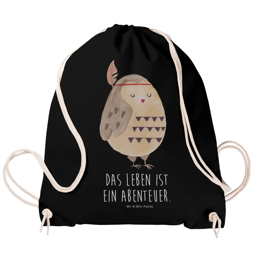 Sportbeutel Eule Federschmuck Sportbeutel, Turnbeutel, Beutel, Sporttasche, Tasche, Stoffbeutel, Sportbeutel Kinder, Gymsack, Beutel Rucksack, Kleine Sporttasche, Sportzubehör, Turnbeutel Baumwolle, Eule, Eule Deko, Owl, Das Leben ist ein Abenteuer, Reisespruch, Federschmuck, Dekoration