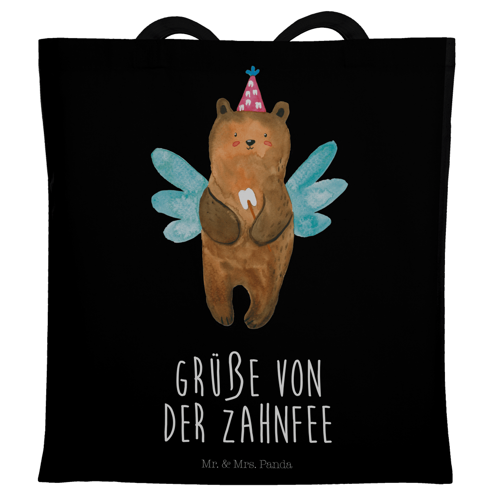 Tragetasche Bär Zahnfee Beuteltasche, Beutel, Einkaufstasche, Jutebeutel, Stoffbeutel, Tasche, Shopper, Umhängetasche, Strandtasche, Schultertasche, Stofftasche, Tragetasche, Badetasche, Jutetasche, Einkaufstüte, Laptoptasche, Bär, Teddy, Teddybär, Zahnfee, Fee, Milchzahn, Erster Zahn